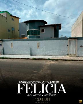 Casa no Bairro Felícia - aluguel e venda tem 360 m² com 4 quartos