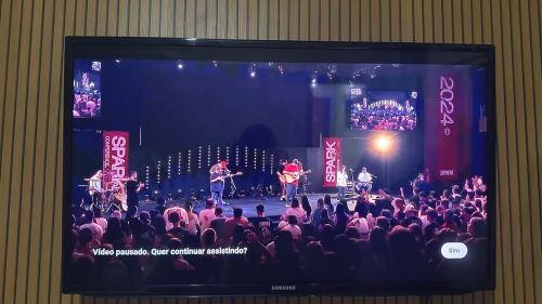 TV Samsung 43? com aparelho tv box 