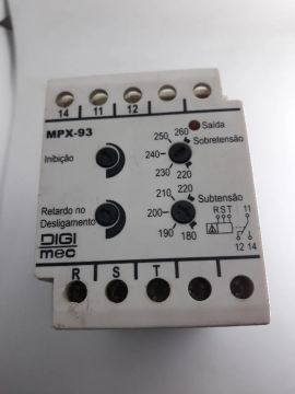 Relé Supervisor De Rede Trifásica Mpx 93 220vca