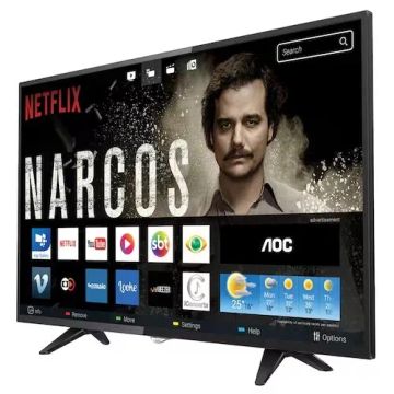 Smart TV LED 43" AOC Full HD - Semi Nova, Ótimo Estado!