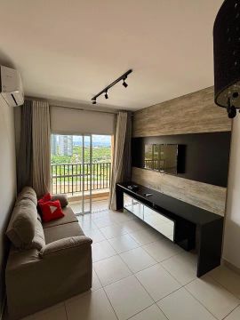 Aluga-se apto mobiliado no Residencial Alvorada - 02 quartos - incluso condomínio e IPTU
