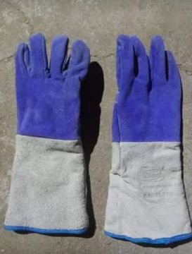 Luva Alta Temperatura Forrada Punho 20cm Térmica Soldador