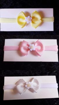 Faixas de cabelo para bebê - 3 cores