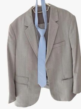 Terno Masculino Cinza - Novo