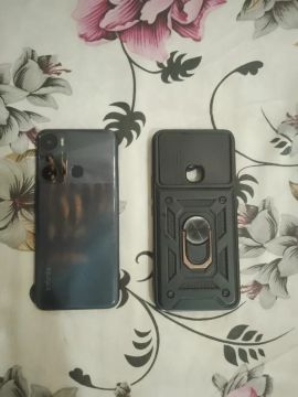 Celular infinix com película e Capa para Celular Infinix com Suporte de Anel