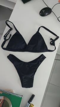 Biquíni preto  Novo tamanho P 