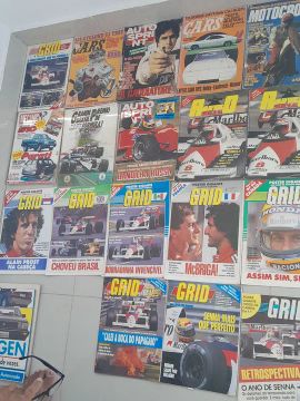 Revistas de corrida e carros - Coleção de Senna e outros