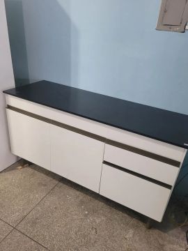 Armário de Cozinha com Tampo Preto / ENTREGO 