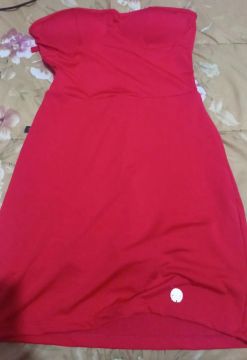 Vestido Vermelho Sem Mangas