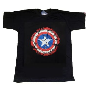 Camisas Moda Masculina Estampas Banda Filme Desenho HQ Manga Curta Gola Careca