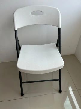 Cadeira Dobrável Branca Maxchief