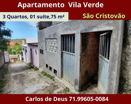 Jardim Vila Verde, 3 Quartos 01 suíte, 75 m²,  2 sanítários,  varanda, térreo,  em  São Cr