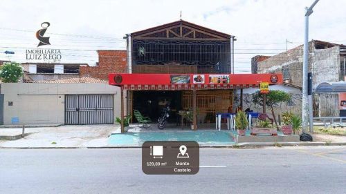 Ponto comercial no Monte Castelo para aluguel, 124,00 m²