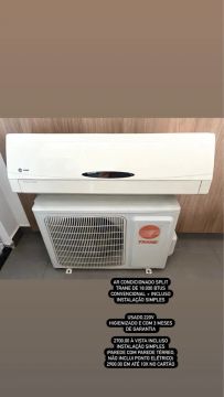 Ar condicionado trane 18.000 btus + instalação 