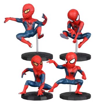 4 Mini Figuras Homem Aranha - Coleção action figure marvel