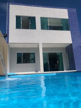 CASA 5/4 TEMPORADA EM BARRA DO JACUÍPE LINHA VERDE PRÓXIMO A GUARAJUBA E AREMBEPE