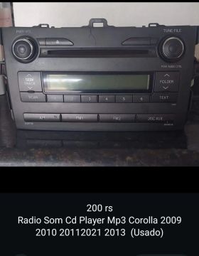 Som Carro Corolla 2009 - 2013 Mp3 CD Player