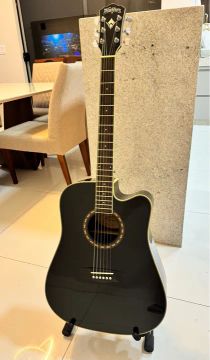 Violão Washburn Preto + Capa Nig