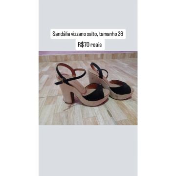 Sandália Vizzano Salto Tamanho 36