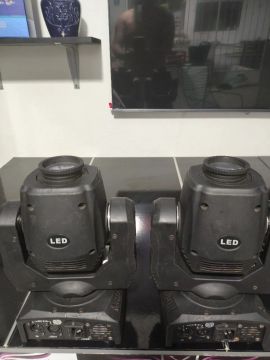 Kit 2 muving  Iluminadores LED para palco