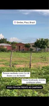 Terreno medindo 10x20