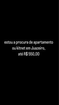 Kitnet em Juazeiro - R$ 550,00