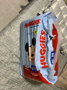 Fralda Huggies tamanho M 92 unidades 