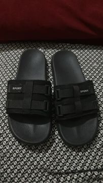 Chinelo Slide Esportivo Masculino Preto  (N;46/47)