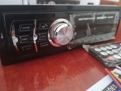 Som automotivo USB/TF/MP3 Player bluetooth, Aux, sdcard