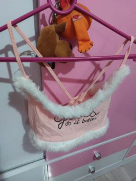 Cropped shein rosa 