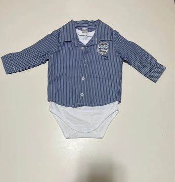 Body com camisa de manga comprida para bebê