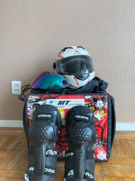 Capacete, Protetores, e Bag