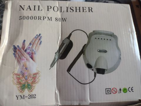 Lixadeira de Unhas 50000 RPM 80W - Novo