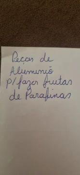 Peças de Alumínio p/ Fazer Frutas de Parafina