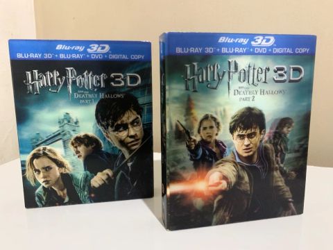 Combo Blu-Ray 3D Harry Potter e as Relíquias da Morte - Parte 1 e 2 - 8 Discos