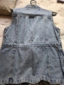 Colete Jeans Feminino