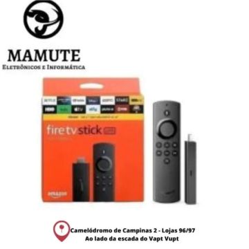 Amazon Fire Tv Stick 3ª Geração Com Voz Full Hd 8gb Preto 1gb Ram