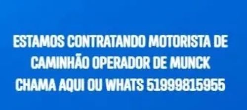 Motorista operador munck