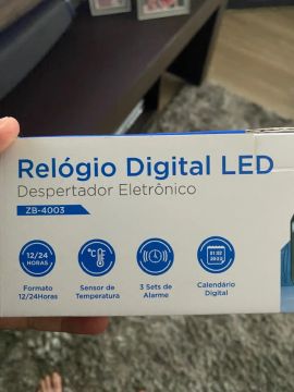 Relógio Digital LED Despertador Eletrônico