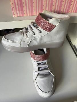 Tênis Infantil Feminino com Glitter - Tamanho 32