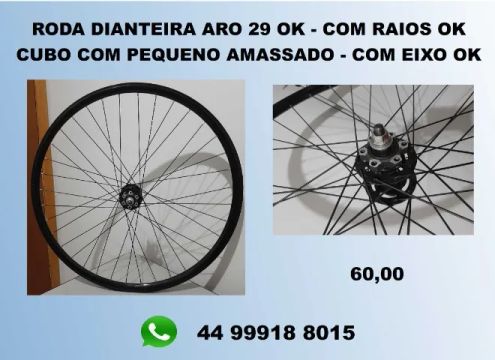 Roda Dianteira Aero Bike Aro 29 com detalhe