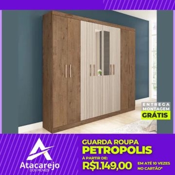 Guarda Roupa Casal Entrega e Montagem Gratis 