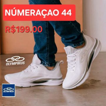 PROMOÇÃO TÊNIS ESPORTIVO OLYMPIKUS LUSION NÚMERAÇAO 44 -R$199.00 AVISTA. 