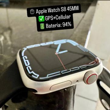 Apple Watch S8 45mm GPS + Celular (Passo no Cartão)