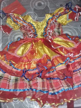 Vestido de Festa Junina Infantil