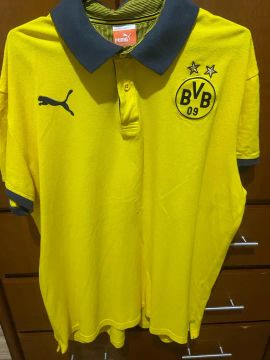 Camiseta polo viagem Borussia Dortmund oficial puma 