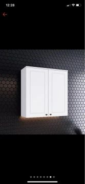 Armário de Cozinha Branco 2 Portas