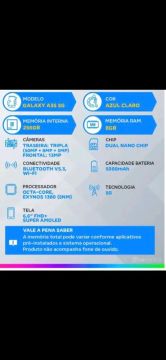 Samsung galaxy A35 na caixa