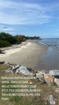 Terreno em Itapoa a venda 900 m do mar 