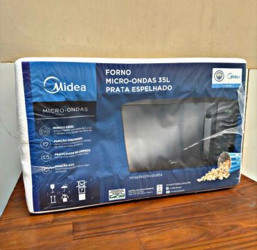 Forno Micro-ondas Midea 35L Prata Espelhado